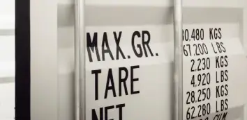 Onboard- Collapse of stow and loss of container